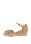 Tommy Hilfiger Womens Essential Wedge Sandals, Classic Khaki