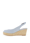 Tommy Hilfiger Womens Iconic Sling Back Wedge Sandals, Breezy Blue
