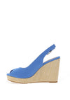 Tommy Hilfiger Womens Iconic Sling Back High Wedge Sandals, Blue Spell