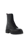 Tommy Hilfiger Womens Monochromatic Lace Up Boots, Black