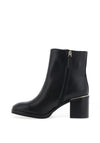 Tommy Hilfiger Womens Feminine Hardware Mid Boots, Black