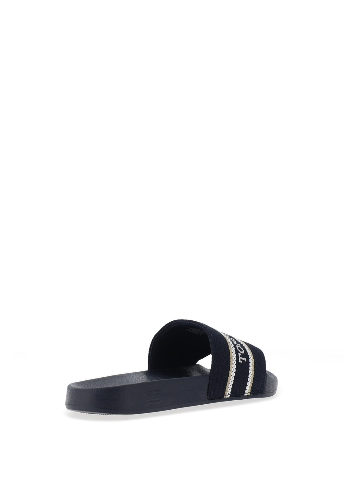 Tommy Hilfiger Womens Webbing Pool Sliders, Navy