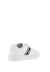 Tommy Hilfiger Womens Webbing Leather Court Trainers, White
