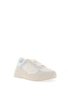 Tommy Hilfiger Laced Mesh Trainers, Ivory and Blue