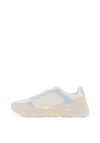 Tommy Hilfiger Laced Mesh Trainers, Ivory and Blue