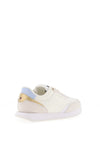 Tommy Hilfiger Womens Leather Essential Trainers, White & Breezy Blue