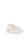 Tommy Hilfiger Lux Monogram Trainers, White and Gold