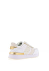 Tommy Hilfiger Lux Monogram Trainers, White and Gold