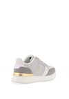 Tommy Hilfiger Womens Leather Fashion Trainers, Universal Grey