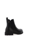Tommy Hilfiger Leather Cleated Chelsea Boots, Black