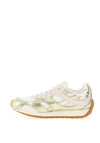 Tommy Hilfiger Womens Chic Suede Retro Trainers, White & Silver