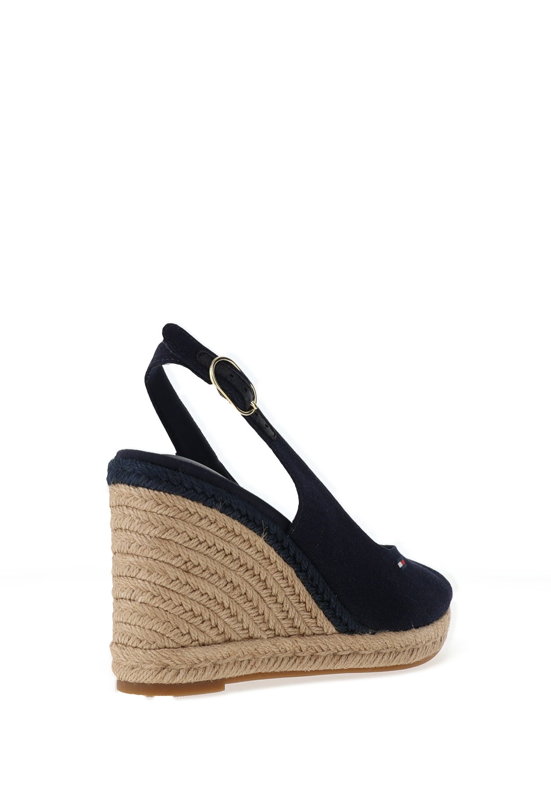 Tommy Hilfiger Womens Hemp Slingback Wedge Espadrilles, Navy