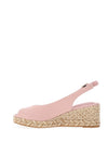 Tommy Hilfiger Womens Slingback Mid Wedge Espadrilles, Pink