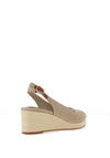 Tommy Hilfiger Womens Canvas Slingback Wedge Espadrille Sandals, Beige