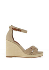 Tommy Hilfiger Womens Canvas Wedge Espadrille Sandals, Beige