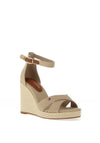 Tommy Hilfiger Womens Canvas Wedge Espadrille Sandals, Beige
