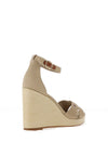 Tommy Hilfiger Womens Canvas Wedge Espadrille Sandals, Beige