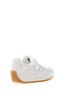 Tommy Hilfiger Womens Chic Suede Retro Trainers, White & Silver
