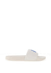 Tommy Hilfiger Womens Logo Embroidery Canvas Pool Sliders, Off White
