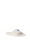 Tommy Hilfiger Womens Logo Embroidery Canvas Pool Sliders, Off White