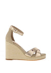 Tommy Hilfiger Womens Metallic Wedge Espadrille Sandals, Gold