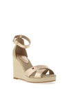 Tommy Hilfiger Womens Metallic Wedge Espadrille Sandals, Gold