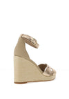 Tommy Hilfiger Womens Metallic Wedge Espadrille Sandals, Gold