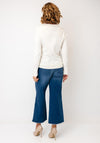 Tommy Hilfiger Gold Tone Button Cuff Jumper, Cream