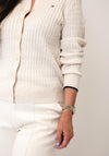 Tommy Hilfiger Knitted Button Front Cardigan, Cream