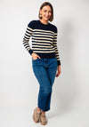 Tommy Hilfiger Striped Knit Sweater, Navy and Beige
