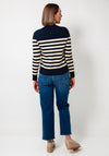 Tommy Hilfiger Striped Knit Sweater, Navy and Beige