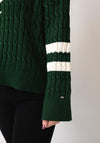 TOMMY HILFIGER TEXTURED GRAPHIC C-NK LS SWT