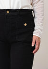 Tommy Hilfiger Womens Bootcut Jeans, Black