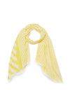 Tommy Hilfiger Essential Jagged Stripe Logo Scarf, Valley Yellow