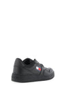 Tommy Jeans Womens Leather Retro Basketball Trainers, Black