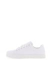 Tommy Jeans Womens Embossed Logo Platform Trainers, White