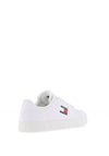 Tommy Jeans Womens Embossed Logo Platform Trainers, White