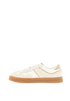 Tommy Jeans Womens The Greenwich Suede Platform Trainers, Beige