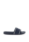 Tommy Jeans Womens Branded Pool Sliders, Navy