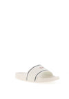 Tommy Jeans Womens Branded Pool Sliders, Ivory