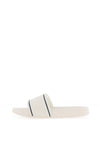 Tommy Jeans Womens Branded Pool Sliders, Ivory