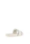 Tommy Jeans Womens Branded Pool Sliders, Ivory
