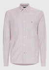 Tommy Hilfiger 1985 Flex Stripe Shirt, Classic Pink & Optic White