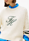 TOMMY HILFIGER TEXTURED GRAPHIC C-NK LS SWT