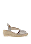 Toni Pons Teide Espadrille Wedge Sandals, Steel