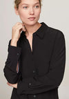 Tommy Hilfiger Tie Waist Midi Shirt Dress, Black
