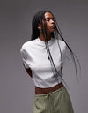 TOPSHOP Cropped White Tee, White
