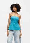 TOPSHOP Rosa Tailored Bandeau Top, Teal