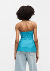 TOPSHOP Rosa Tailored Bandeau Top, Teal