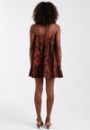 TOPSHOP Calla Bandeau Mini Dress, Brown